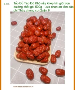 Táo Đỏ Khô sấy khép kín giữ trọn dưỡng chất gói 500g - Giao nhanh TPHCM