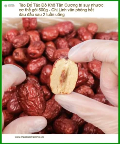 Táo Đỏ Khô Tân Cương trị suy nhược gói 500g - Địa chỉ bán giao nhanh TPHCM