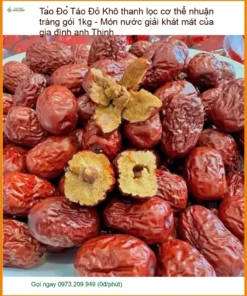 Táo Đỏ Khô thanh lọc cơ thể nhuận tràng gói 1kg - Địa chỉ bán giao nhanh TPHCM
