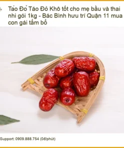 Táo Đỏ Khô tốt cho mẹ bầu và thai nhi gói 1kg - Địa chỉ Bán TPHCM