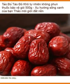 Táo Đỏ Khô tự nhiên không phun thuốc 500g - Đơn vị Cung cấp Sỉ lẻ TPHCM