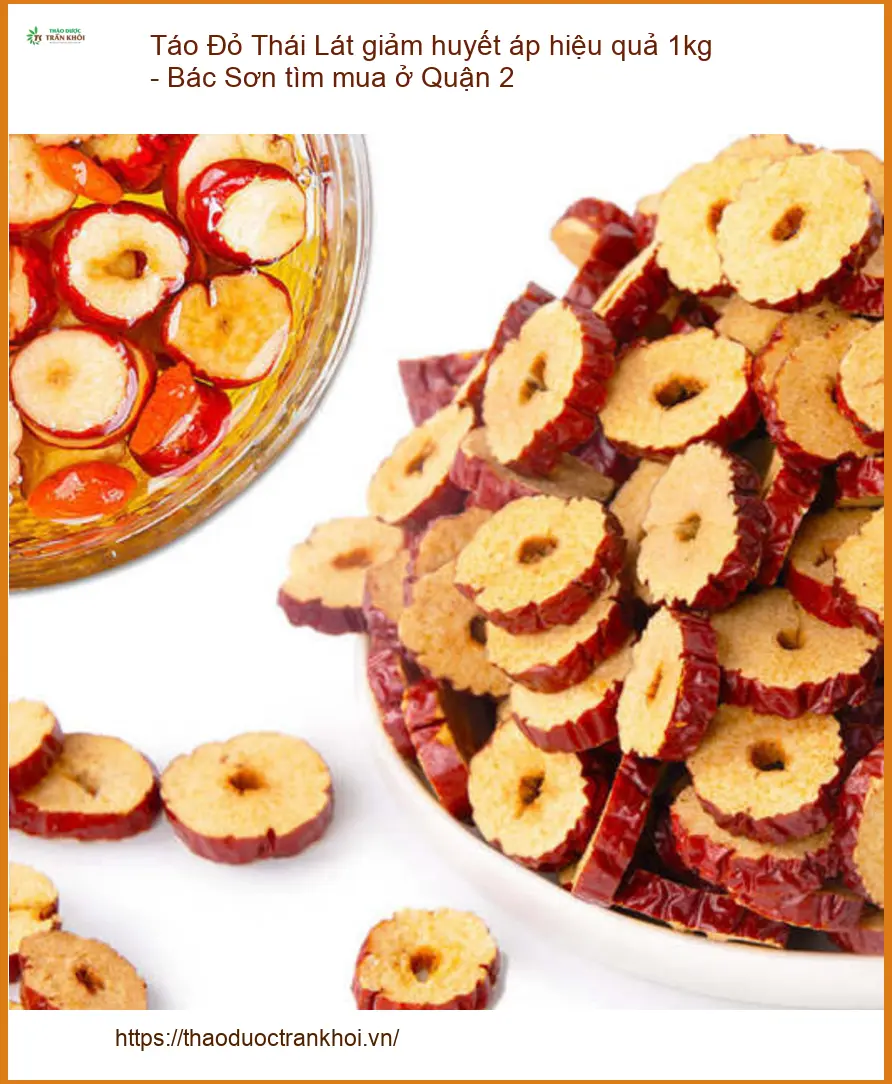 Táo Đỏ Lát giảm huyết áp hiệu quả 1kg - Bác Sơn tìm mua ở Quận 2