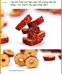 Táo Đỏ Lát hầm sâm bổ lượng cấp tốc 500g - Chị Oanh nấu giải nhiệt đêm