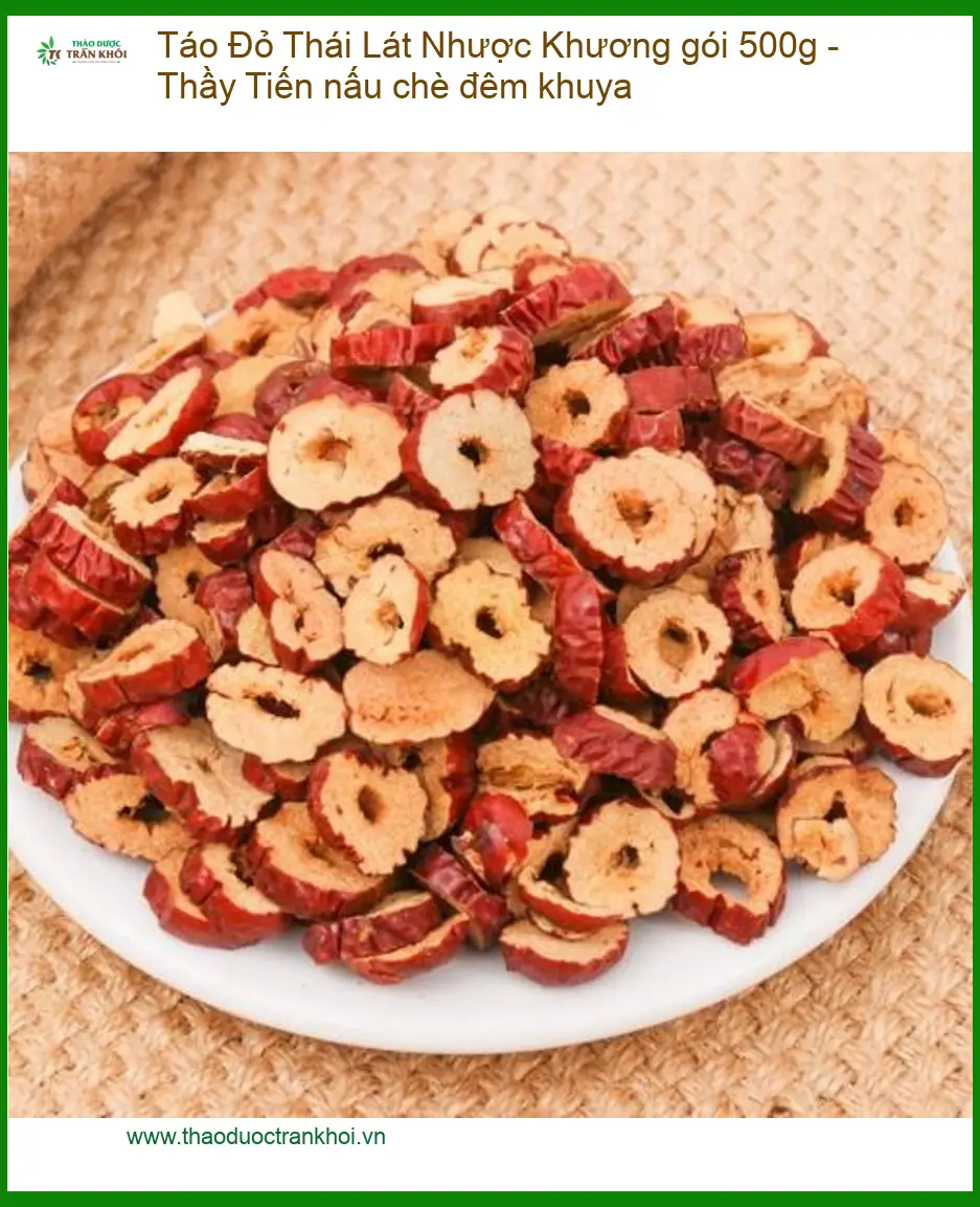 Táo Đỏ Lát Nhược Khương gói 500g - Địa chỉ cung cấp sỉ lẻ giao nhanh TPHCM
