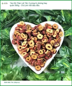 Táo Đỏ Lát Tân Cương trị chứng hay quên 500g - Chị Linh hết đau đầu - Sỉ Lẻ TPHCM