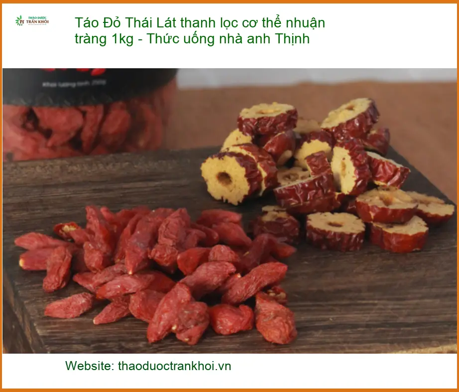 Táo Đỏ Lát thanh lọc cơ thể 1kg - Thức uống anh Thịnh - Giao nhanh TPHCM