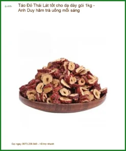 Táo Đỏ Lát tốt cho dạ dày gói 1kg - Anh Duy hãm trà uống mỗi sáng - Giao