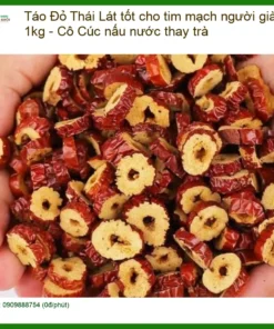 Táo Đỏ Lát tốt cho tim mạch người già 1kg - Cô Cúc nấu nước thay trà-Bán
