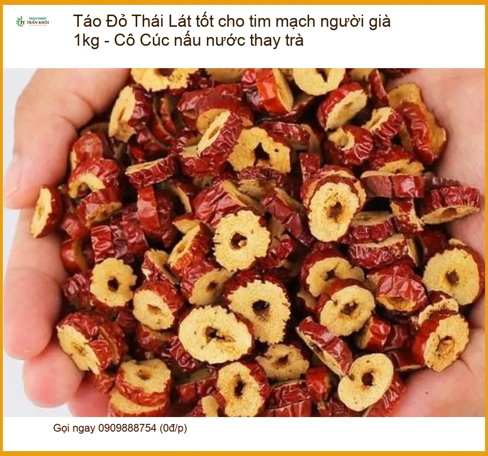 Táo Đỏ Lát tốt cho tim mạch người già 1kg - Cô Cúc nấu nước thay trà
