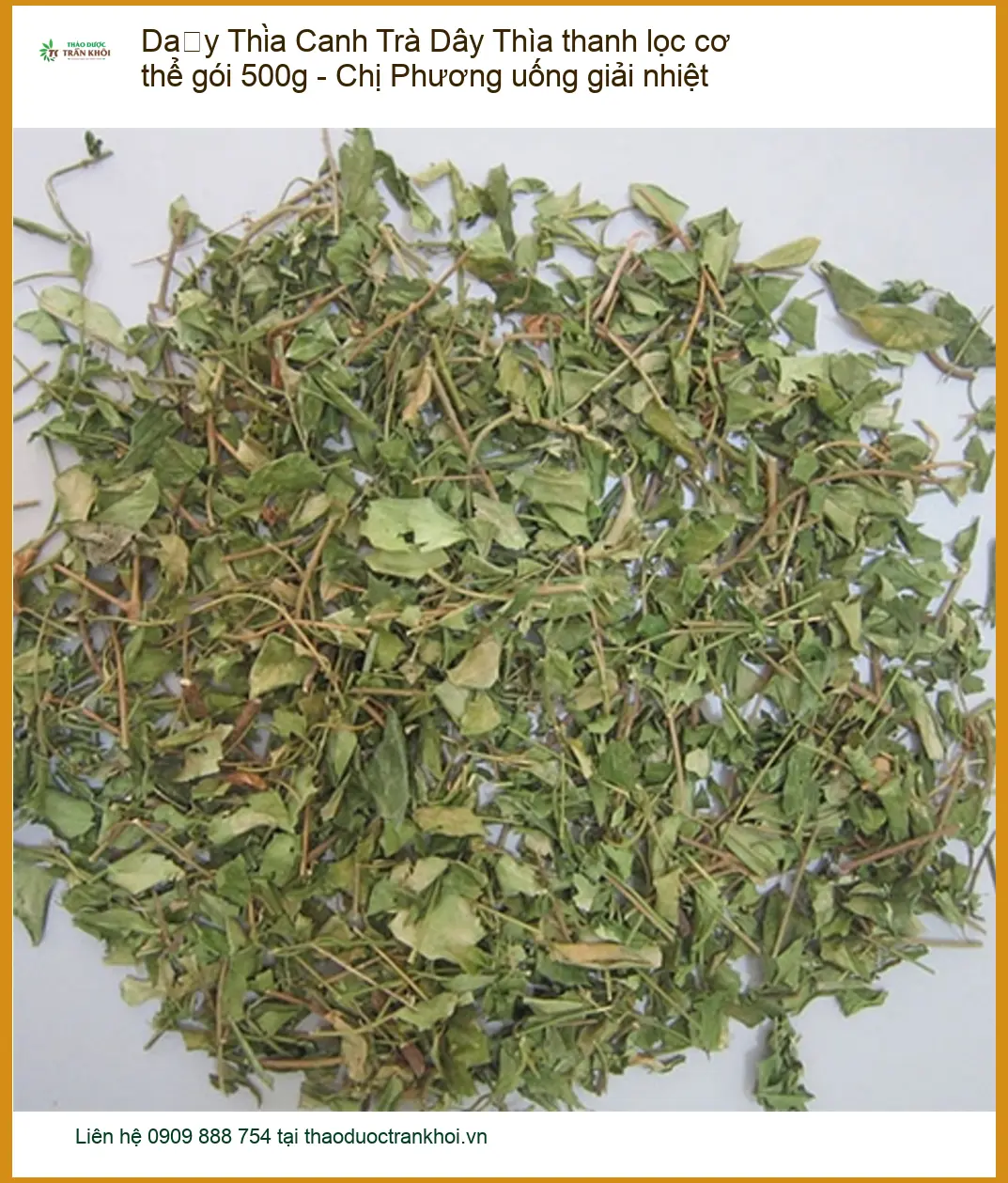 Trà Dây Thìa Canh thanh lọc cơ thể 500g - Đơn vị cung cấp có sẵn TPHCM