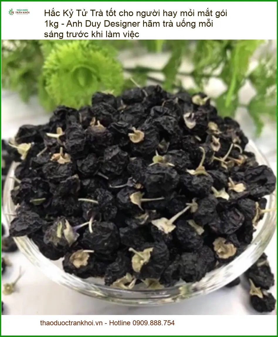 Trà Hắc Kỷ Tử tốt cho người hay mỏi mắt gói 1kg - Địa chỉ Bán Giao nhanh TPHCM