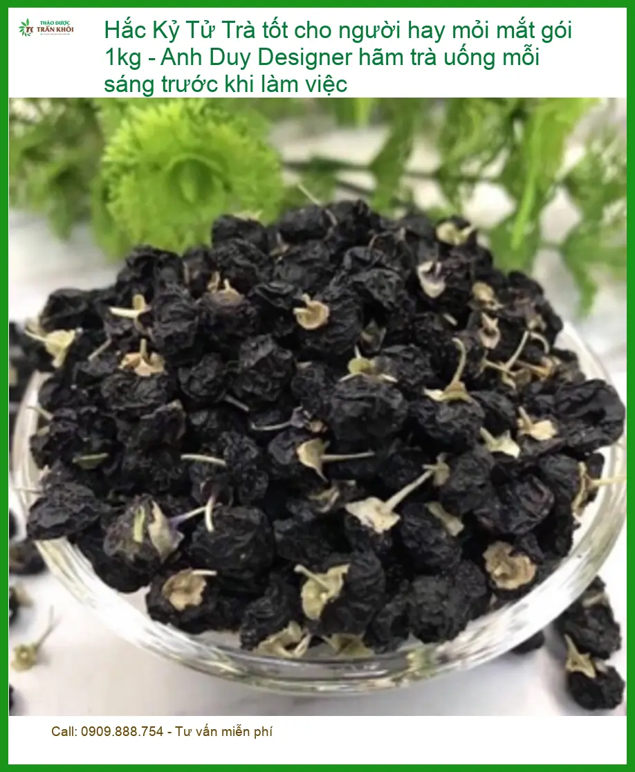 Trà Hắc Kỷ Tử tốt cho người mỏi mắt 1kg - Địa chỉ bán giao nhanh TPHCM