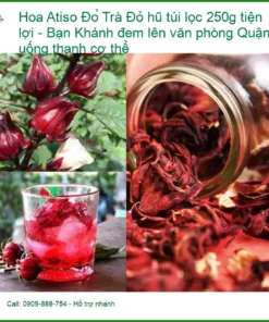 Trà Hoa Atiso Đỏ hũ túi lọc 250g tiện lợi - Địa chỉ Bán Giao nhanh