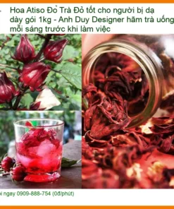 Trà Hoa Atiso Đỏ tốt cho người bị dạ dày gói 1kg - Bán giao nhanh TPHCM