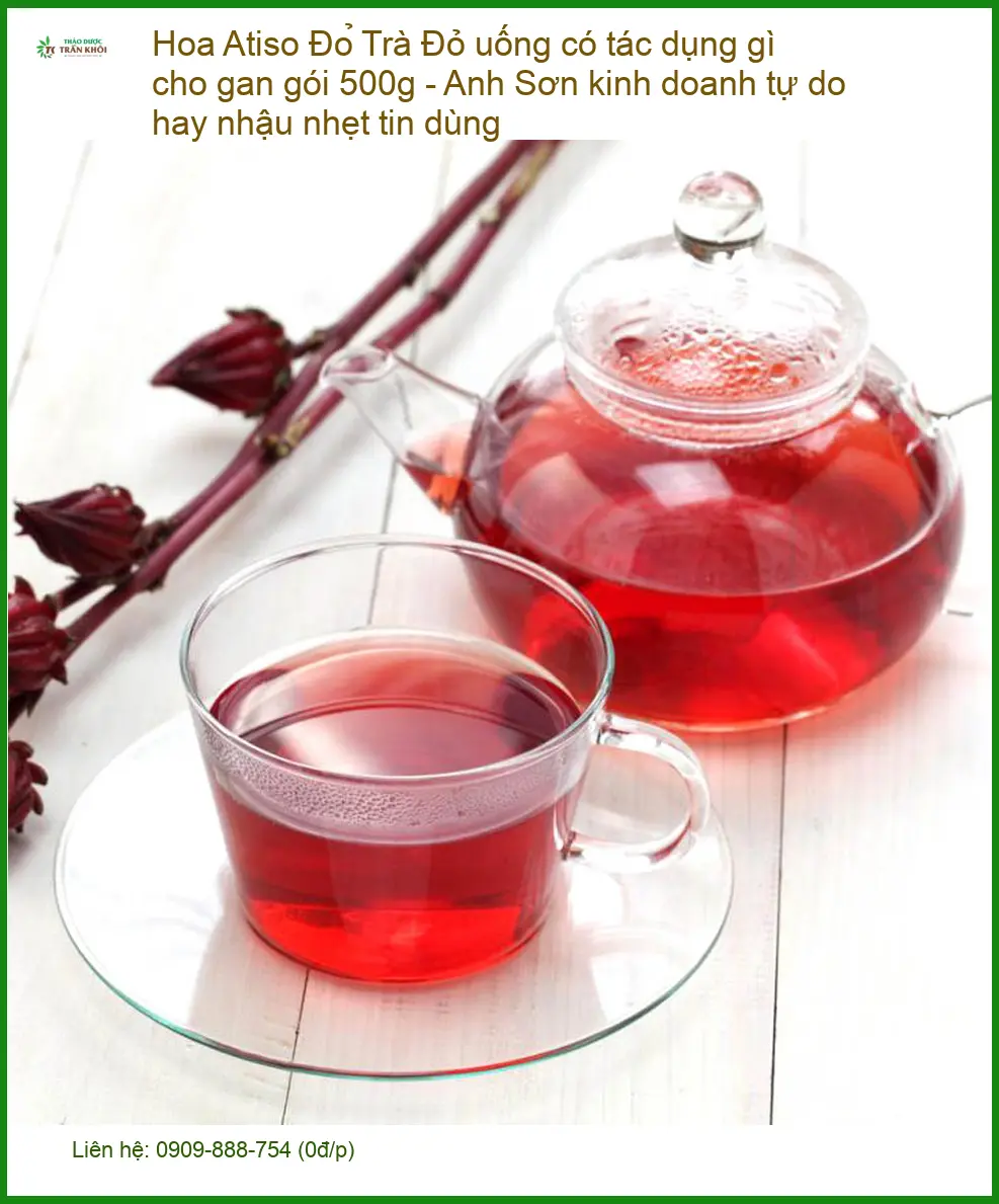 Trà Hoa Atiso Đỏ uống tốt cho gan gói 500g - Địa chỉ Bán Giao nhanh TPHCM