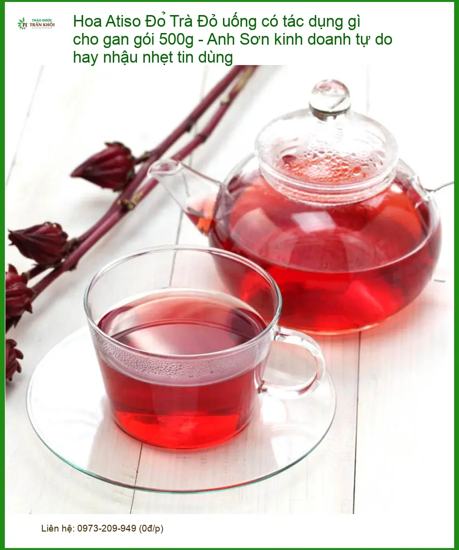 Trà Hoa Atiso Đỏ uống có tác dụng gì cho gan gói 500g - Bán Giao nhanh