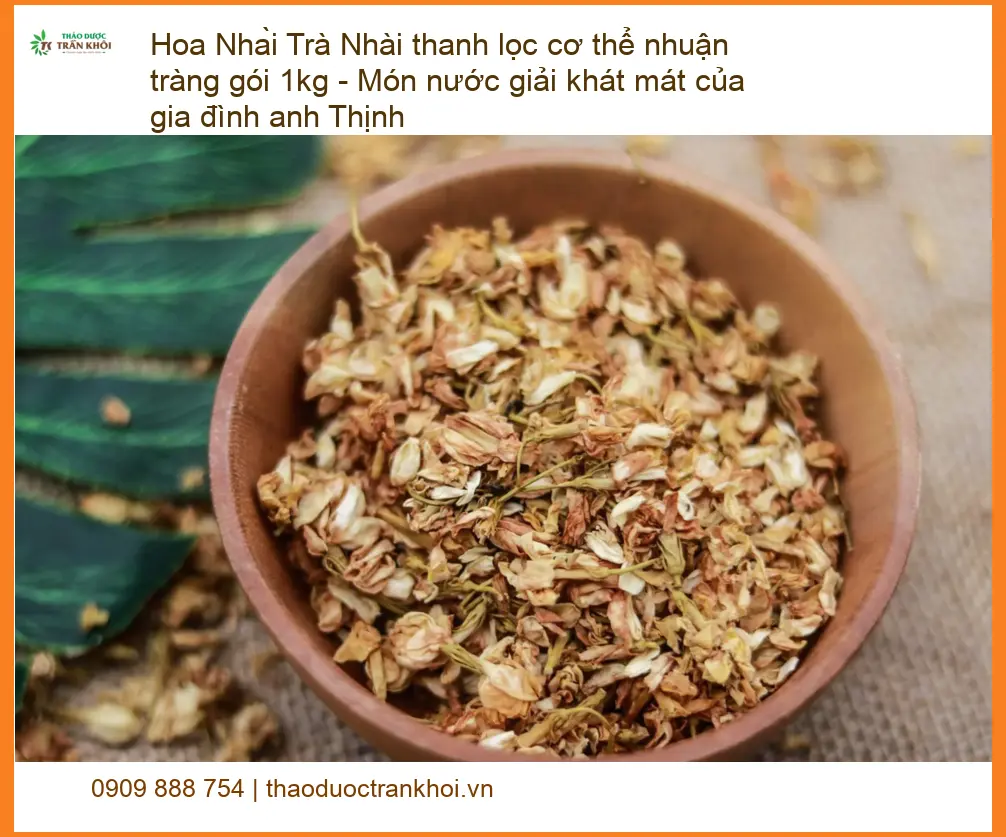 Trà Hoa Nhài thanh lọc cơ thể nhuận tràng gói 1kg - Món nước giải khát thanh mát của gia đình anh Thịnh - Giao nhanh TPHCM