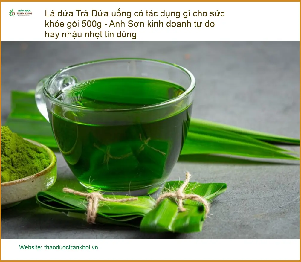Trà Lá Dứa gói 500g tốt cho sức khỏe - Địa chỉ bán sỉ lẻ giao nhanh TPHCM