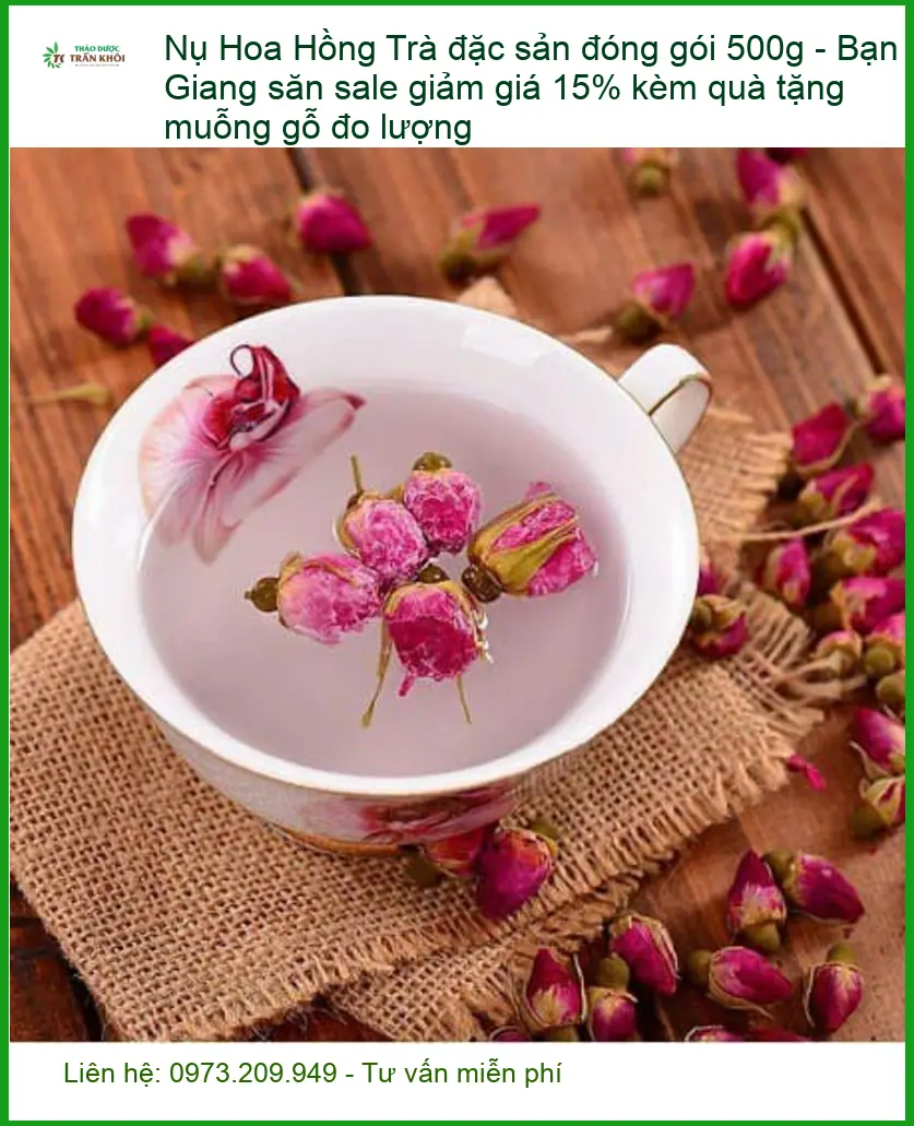 Trà Nụ Hoa Hồng đặc sản 500g - Địa chỉ Cung cấp Giao nhanh TPHCM