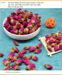 Trà Nụ Hoa Hồng thơm ngon chuẩn vị sấy khô gói 1kg - Địa chỉ Bán Giao nhanh