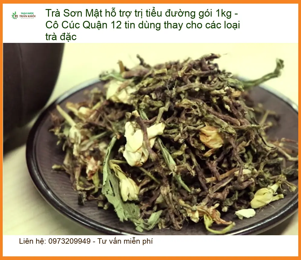 Trà Sơn Mật hỗ trợ trị tiểu đường gói 1kg - Địa chỉ Bán Giao nhanh TPHCM