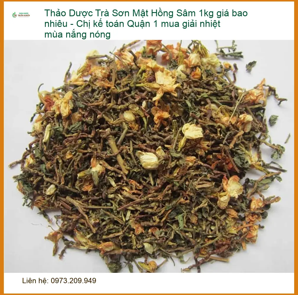 Trà Sơn Mật Hồng Sâm 1kg giá bao nhiêu - Địa chỉ Bán Giao nhanh TPHCM