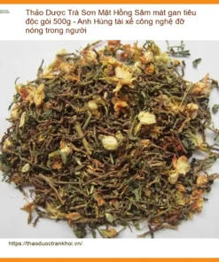 Trà Sơn Mật Hồng Sâm mát gan tiêu độc gói 500g - Bán Giao nhanh TPHCM