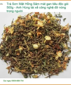 Trà Sơn Mật Hồng Sâm mát gan tiêu độc gói 500g - Địa chỉ Bán Giao nhanh HCM