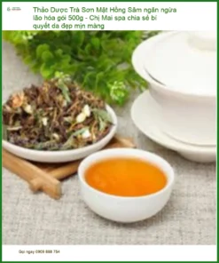 Trà Sơn Mật Hồng Sâm ngăn ngừa lão hóa gói 500g - Địa chỉ Bán Giao nhanh TPHCM