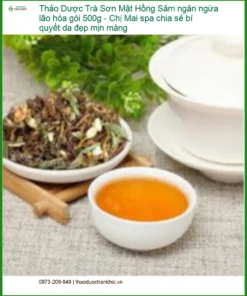Trà Sơn Mật Hồng Sâm ngăn ngừa lão hóa 500g - Địa chỉ Bán Giao nhanh TPHCM