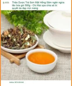 Trà Sơn Mật Hồng Sâm ngăn ngừa lão hóa gói 500g - Bán giao nhanh TPHCM