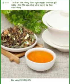 Trà Sơn Mật Hồng Sâm ngăn ngừa lão hóa gói 500g - Địa chỉ Bán Giao nhanh