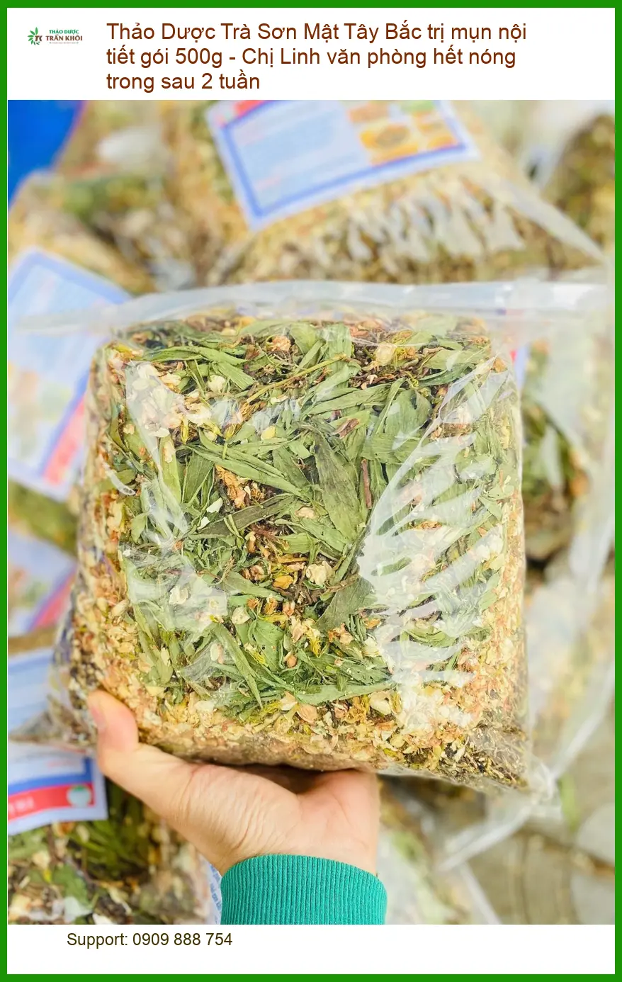 Trà Sơn Mật Tây Bắc trị mụn nội tiết gói 500g - Có sẵn, giao nhanh TPHCM