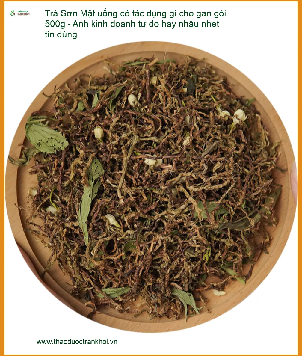 Trà Sơn Mật uống có tác dụng gì cho gan gói 500g - Địa chỉ bán giao nhanh TPHCM