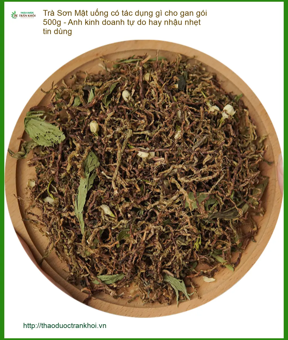 Trà Sơn Mật uống có tác dụng gì cho gan gói 500g - Địa chỉ Bán Giao nhanh