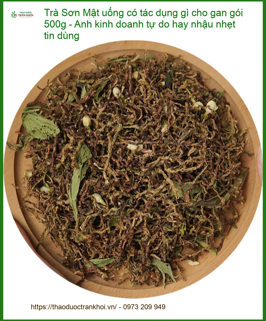 Trà Sơn Mật uống có tác dụng gì cho gan gói 500g - Địa chỉ Bán có sẵn TPHCM