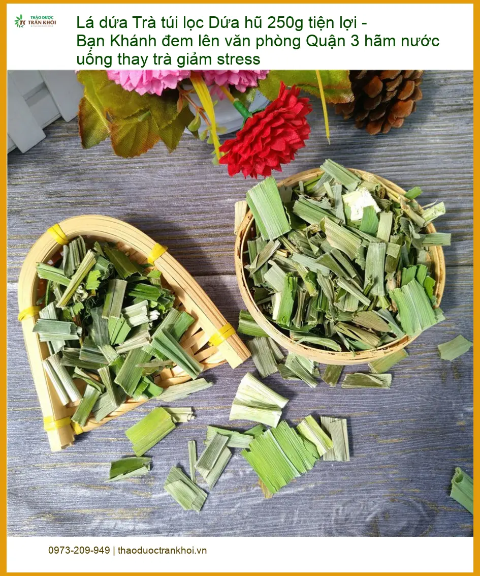 Trà túi lọc Lá Dứa hũ 250g tiện lợi - Địa chỉ bán sỉ lẻ giao nhanh TPHCM