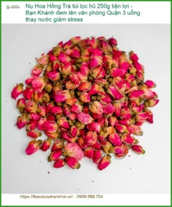 Trà túi lọc Nụ Hoa Hồng hũ 250g tiện lợi - Địa chỉ bán giao nhanh TPHCM