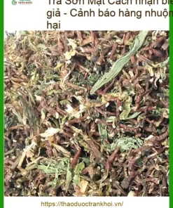 Cách nhận biết Trà Sơn Mật Hồng Sâm thật và giả - Cảnh báo hàng nhuộm màu hóa chất độc hại - Địa chỉ Bán Giao nhanh TPHCM