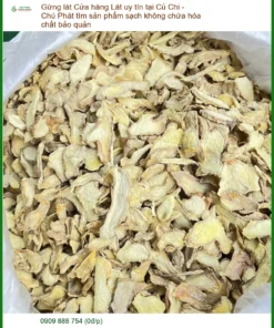 Gừng Lát Chú Phát Không Hóa Chất - Địa chỉ bán Gừng Lát sạch Củ Chi giao nhanh