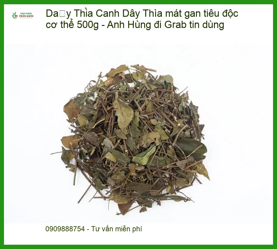 Dây Thìa Canh mát gan tiêu độc cơ thể 500g - Anh Hùng đi Grab tin dùng