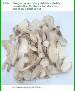 Gừng Lát sạch không chất bảo quản hóa học gói 500g - Địa chỉ Bán Giao nhanh
