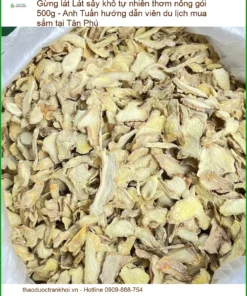 Gừng Lát sấy khô tự nhiên thơm nồng gói 500g - Địa chỉ Bán Giao nhanh