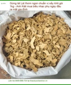 Gừng Lát thơm ngon chuẩn vị sấy khô gói 1kg - Địa chỉ Bán Giao nhanh TPHCM