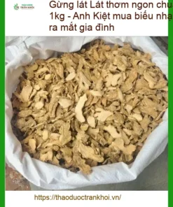 Gừng Lát thơm ngon chuẩn vị sấy khô gói 1kg - Địa chỉ Bán Giao nhanh