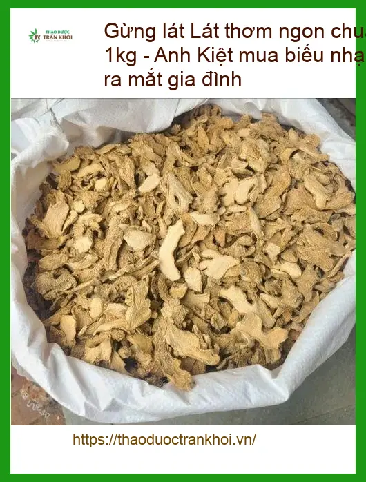 Gừng Lát thơm ngon chuẩn vị sấy khô gói 1kg - Địa chỉ Bán Giao nhanh