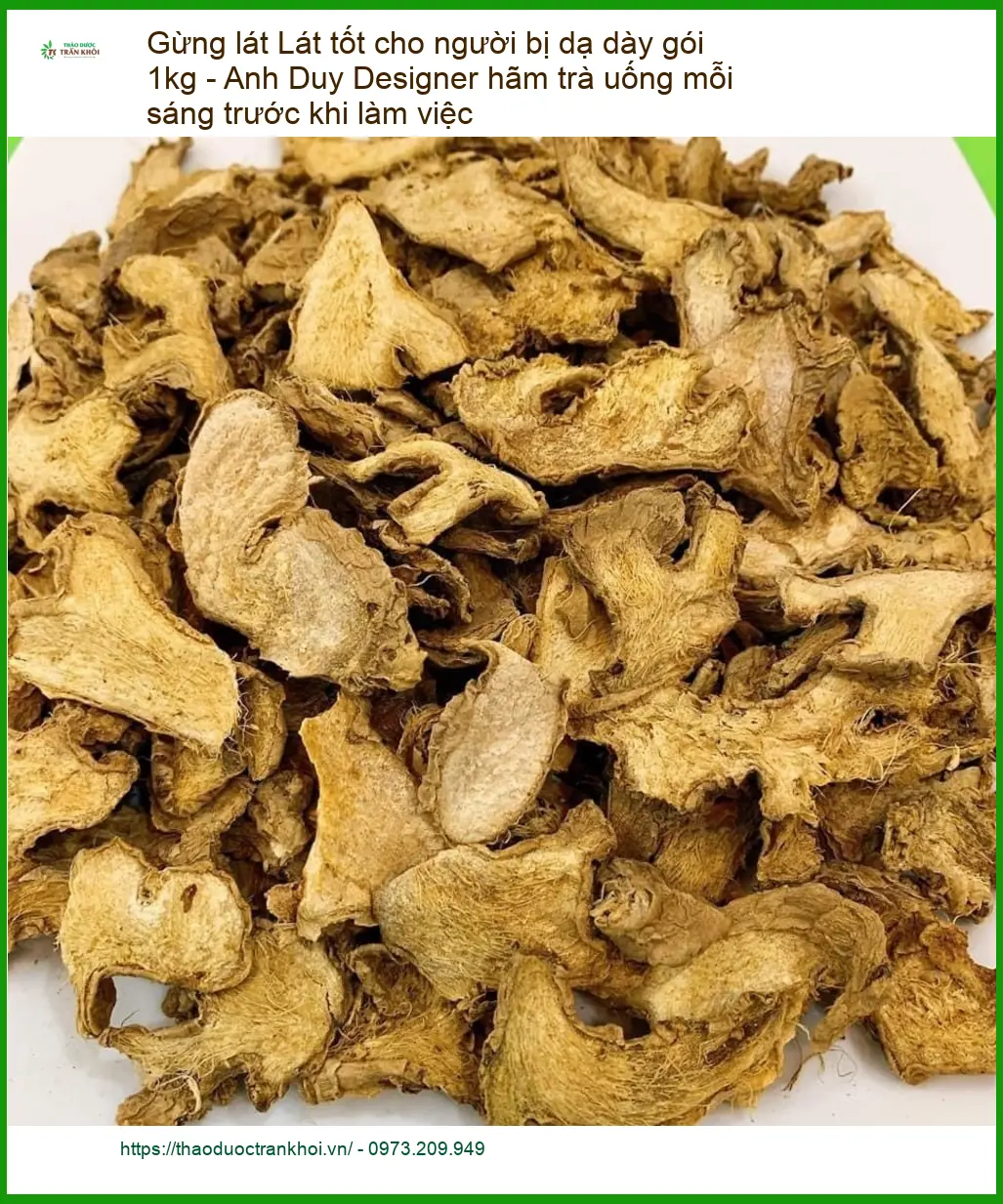 Gừng Lát tốt cho người bị dạ dày gói 1kg - Địa chỉ Bán Giao nhanh TPHCM
