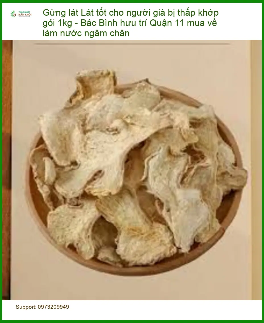 Gừng Lát tốt cho người già bị thấp khớp gói 1kg - Bán Giao nhanh TPHCM