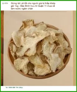 Gừng Lát tốt cho người già bị thấp khớp gói 1kg - Địa chỉ Bán Giao nhanh