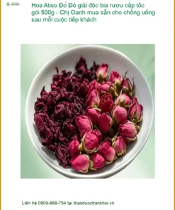 Hoa Atiso Đỏ giải độc bia rượu cấp tốc gói 500g - Chị Oanh mua sẵn cho chồng uống sau mỗi cuộc tiếp khách - Địa chỉ Bán Giao nhanh TPHCM